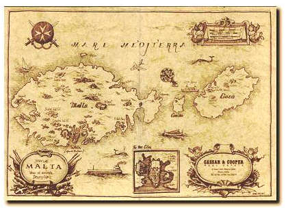 Carte Malte historique Carte Malte historique